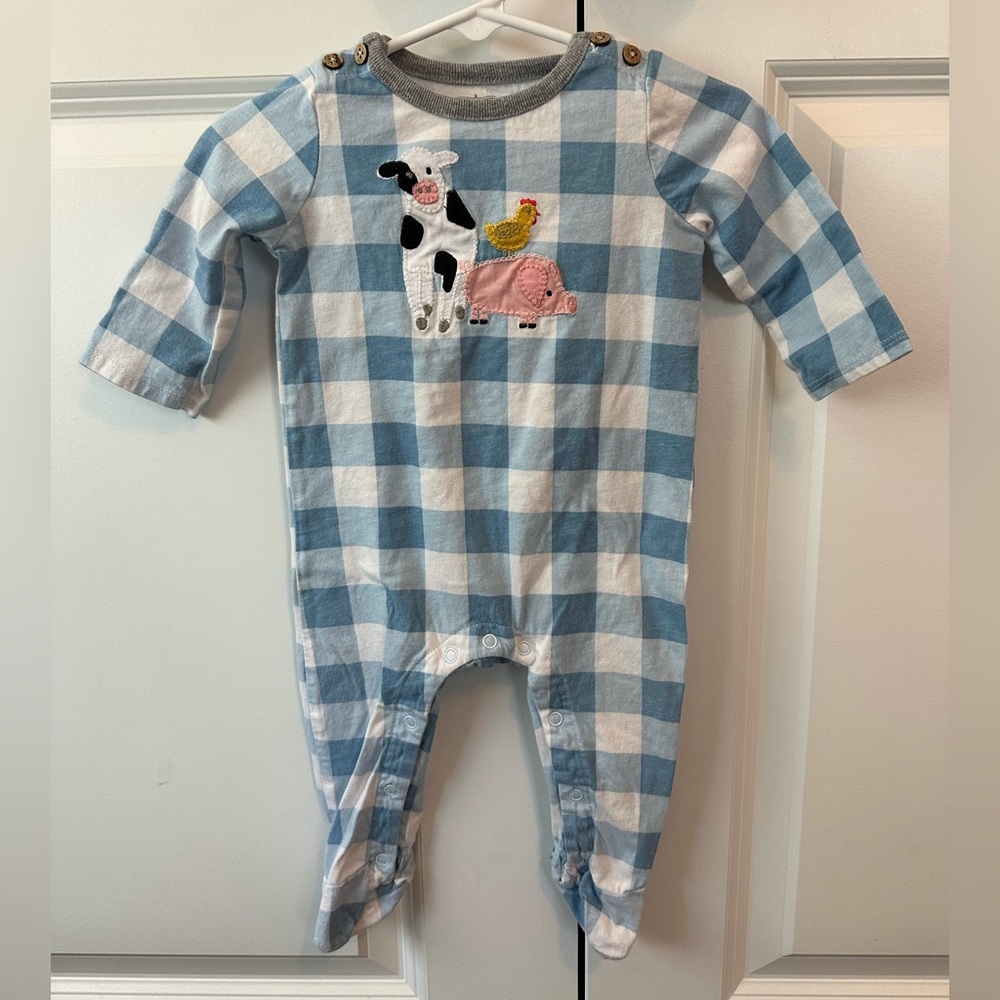 Mud Pie Farm Animal Baby Sleeper (Size 3-6 Months)